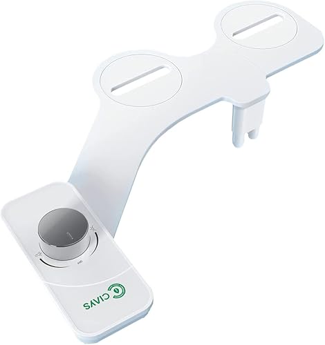Ciays - Accesorio de bidé no eléctrico para inodoro, boquillas dobles para lavado delanterotrasero, control de presión ajustable, plateadoblanco disponible en Yaxa Costa Rica
