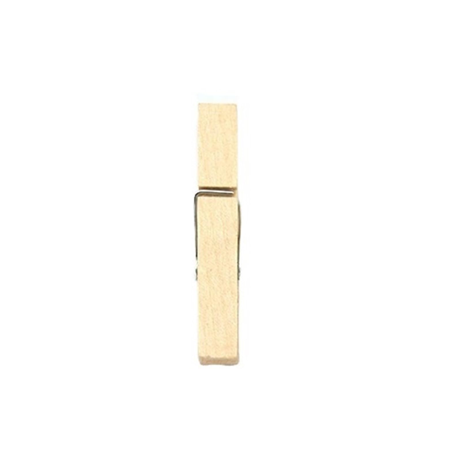 200PCS Wooden Clips For Photo Memo Office Clothespin Craft Decoration Pegs For Colthes(0.7x4.4cm)