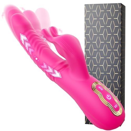 Image of Rabbit Vibrator Sex Toys for Women, Swinging Dildo Vibrator with 3 Swing Modes, 10 Vibrations, 30 Swing G Spot & Clitoral Stimulation, Adult Toys for Women Couples Solo