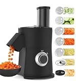 7 In 1 Vegetable Chopper Electric Veggie Onion French Fry Cutter Garlic Mincer Potato Slicer Food Vegetable Dicer Cheese Grater Carrot Shredder Kitchen Gadgets Essentials House Warming Gifts New Home