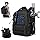 oinitiry Fishing Tackle Backpack with 2 Rod Holders, Multi-pocket Tactical Backpack with Bottle H...