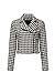 Louna Rent the Runway Pre-Loved Houndstooth Moto Jacket, Black, Small