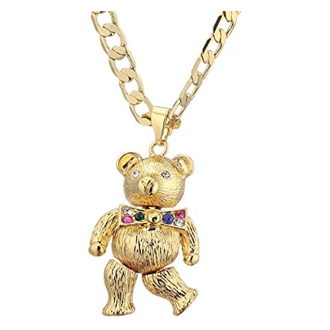 THE BLING KING Gold Teddy Bear Pendant Cover