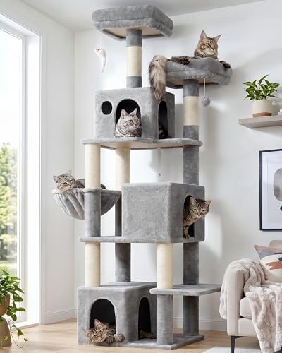 Globlazer Cat Tree Tall, 71 inches Cat Tower for Indoor Adult Cat...