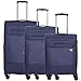 Produktbild TITAN Calexx 3er Set Weichgepäck Trolley 4-Rad Stoff Koffer 3tlg. 387102 S + M + L, Farbe:Marine