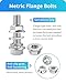 300Pcs Metric Flange Bolts Assortment, M6 M8 M10 Flange Hex Bolts and Nuts Washers Kit, 304 Stainless Steel Serrated Flange Nuts and Bolts, M6x1.0, M8x1.25, M10x1.5 (12mm to 30mm)(Silver)