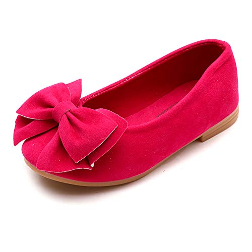 Girls Slip On Princess Dress Shoes Cute Bowknot Mary Jane Ballet Flats