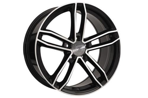 AZW Candid 8x18 5/112/47 frontale nero lucido