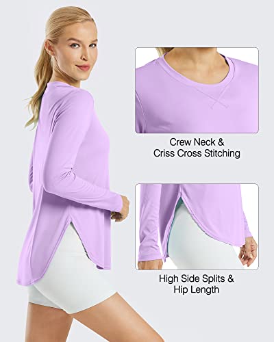 Image of G4Free Lightbreeze Womens UPF 50+ Long Sleeve Workout Tops Quick Dry UV Sun Shirt Running Gym Hiking Yoga Casual Lightweight