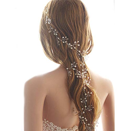 Modaka Fascia Nuziale per Capelli con Elementi in