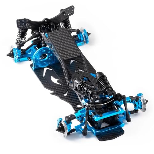 RC Toys Repairs Spare For Sakura D5 1/10 Metal CF Chassis Frame Assembled Set MR Middle Engine Rear Drive Upgrade Parts Accessories Replace(Type B)