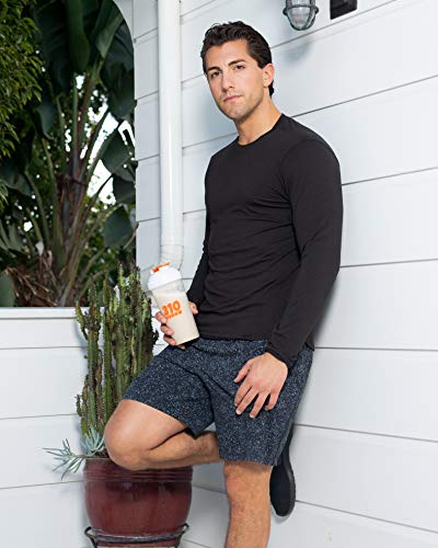 310 Nutrition Protein Shaker Bottle Meal Replacement Blender Cup For Mixing Protein Powders, Lemonade Mix, And Pre Workout (Clear w/White Lid) - Image 6