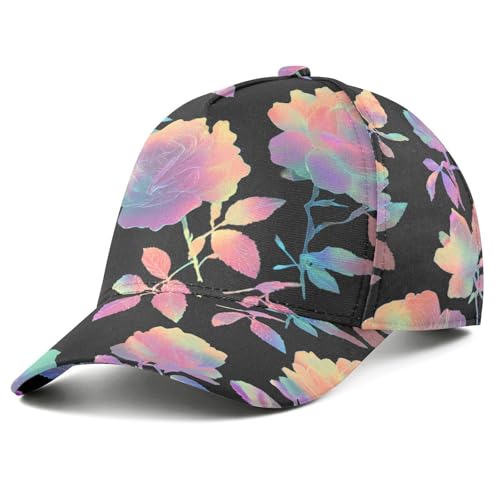 Casquettes de baseball unisexes Indiana rose fluo noir toutes saisons