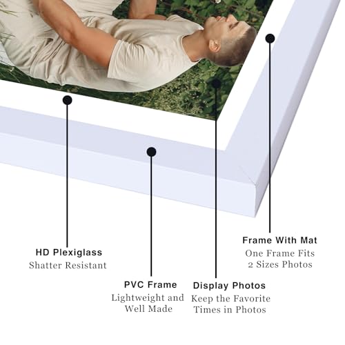 Cadre photo 12,7x17,8 cm blanc lot de 12 multi formats - 6