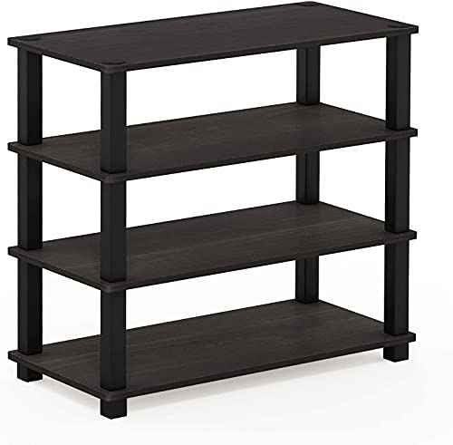 Image of Ash & Roh 4-Tier Shoe Rack, Organizer Storage for Closet Sturdy Boots Shoes Storage for 12-15 Pairs, Free Standing Shoe Shelf for Entryway, Bedroom, Front Door (Shoes Rack)