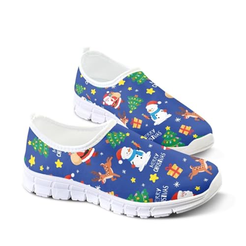 Image of Floral Sneakers for Women Colorful Art Shoes for Women Slip On Casual Work Shoes