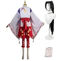 Amazon.co.jp: ウィッグ付き 北条時行 コスプレ衣装セット 靴下付き