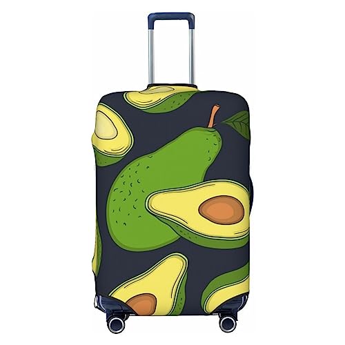 Fresh Avocado Luggage Cover Washable Elasticated Luggage Covers for Suitcase tsa Approved Stylish Dust and Scratch Resistant Luggage Case Protector for Kids and Adults -