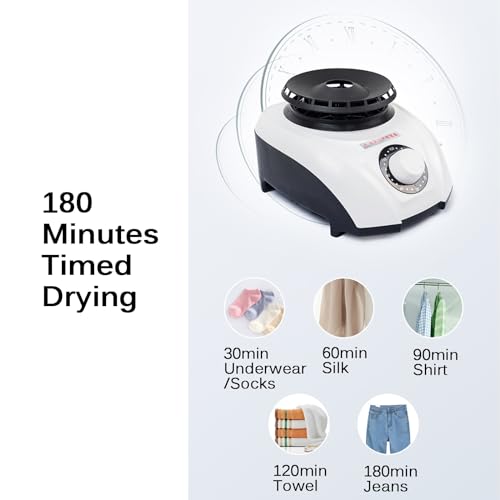 Draagbare Droger, 900 W Elektrische Wasdroger, Kleine Huishoudelijke Verwarming voor Kleding en Schoenen, Energiebesparing - Image 5
