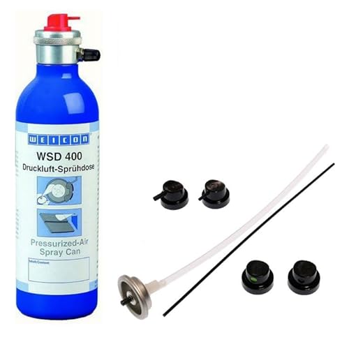 Druckluftsprühdose WSD 400-Set 1, max. 600 ml Aluminium wiederbefüllbar Düsenset