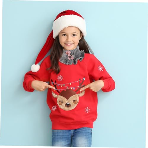 Girls Boys and Girls Scarf for Winter Cartoon Neck Collar Warm Knitted Accessory4