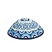 Kippah Yarmulkes & Yemenite Hat - Yair Emanuel Judaica EMBROIDERED KIPPAH MAGEN DAVID RAINBOW BLUE (Bundle) by Yair Emanuel