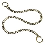 Chaîne de sécurité Montenegro - Chaîne en métal - Chaîne pour serveur, portefeuille, serveur, porte-monnaie, biker d'environ 46 cm avec 2 mousquetons