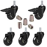 Hirate 2 inch Caster Wheel with 3/8