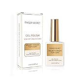 finger secret 18ml/0.60floz Luxury Velvet Finish Matte Top Coat - Ultra-Smooth Gel Nail Polish Sealant with Golden-Grade Shine Lock, Matte Nail Art Essential for Salon-Quality DIY at Home.