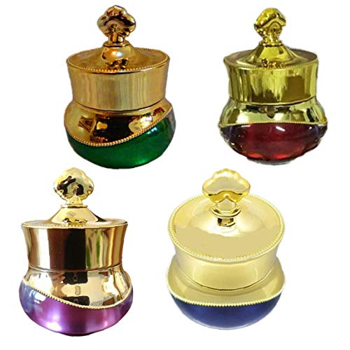 1 Juego De La Corona De Plástico En Forma De Botellas Rellenables Vacíos De Botellas Pot Maquillaje Tarro De Viajes Crema Facial Loción Cosmética Contenedores