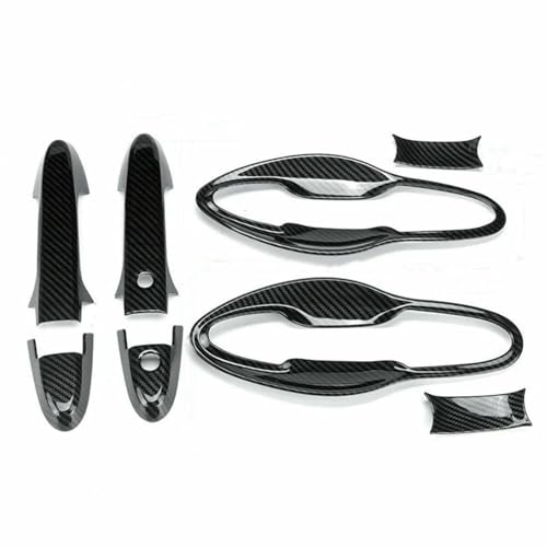 Cubiertas de manijas exterior para coche HR-V Vezel 14-19, protector cuenco fibra carbono