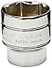 Urrea 5438H 1/2-Inch Drive 6-Point 1-3/16-Inch Chrome Socket