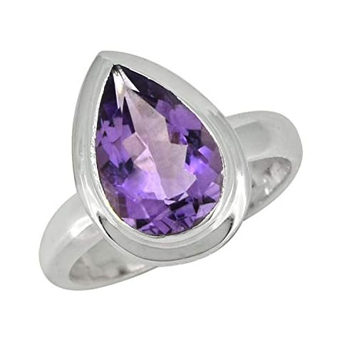 YoTreasure Amethyst 925 Silver Ring Cover