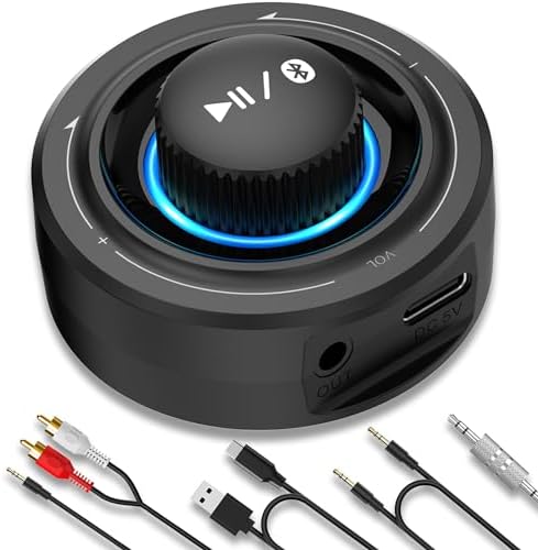 Ricevitore Bluetooth 5.3 Con Jack AUX/RCA - Doppia Connessione Per Auto E Casa, 18h Autonomia - Foto 3