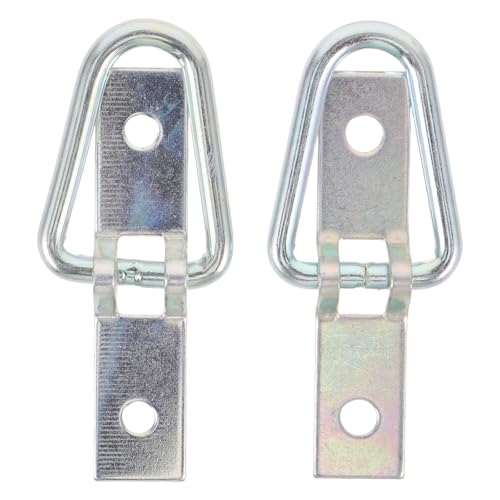 Cabilock 2 pezzi di ancoraggio ad anello a D per carichi - Anello di ancoraggio per montaggio in superficie resistente per legare carichi di rimorchi, motociclisti e motociclette