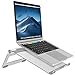 Nulaxy Adjustable Laptop Stand, Laptop Riser, Aluminum Notebook Holder Stand Compatible with Apple MacBook, Air, Pro, Dell XPS, HP, Samsung, Lenovo, More Laptops up to 17"- Silver
