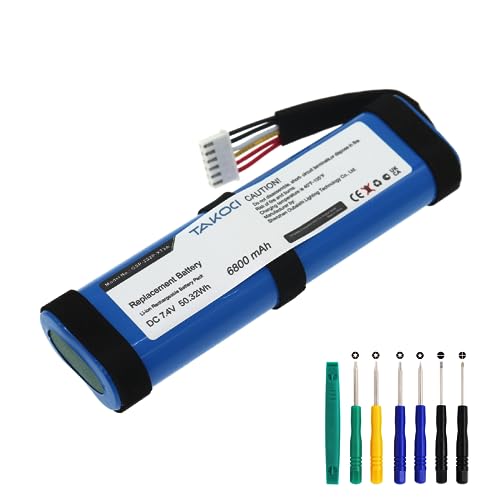 Youejoeq 6800mAh High-Capacity Extended Replacement Battery for JBL Xtreme 3 Wireless Bluetooth Speaker, fits Part no GSP-2S2P-XT3A