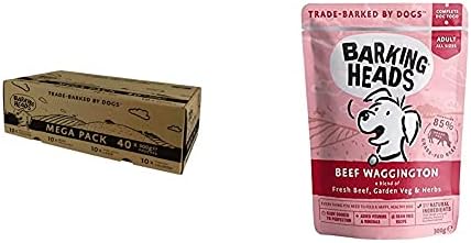 Barking Heads Wet Dog Food Pouches - Mega Variety Pack - Added Vi...