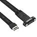 Produktbild MZHOU USB 3.1 Frontplatte Header zu USB-C Typ-C-Buchse Verlängerungskabel, USB 3.1 USB-C-Verlängerungskabel, 30cm, mit Schraube für die Frontplattenmontage Header