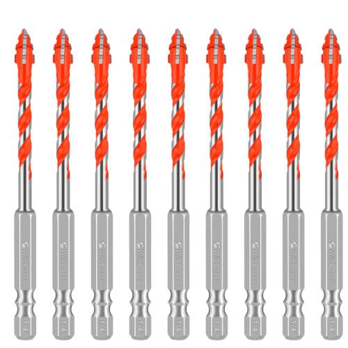 Concrete Drill Bit Set 1/4" (10PCS)