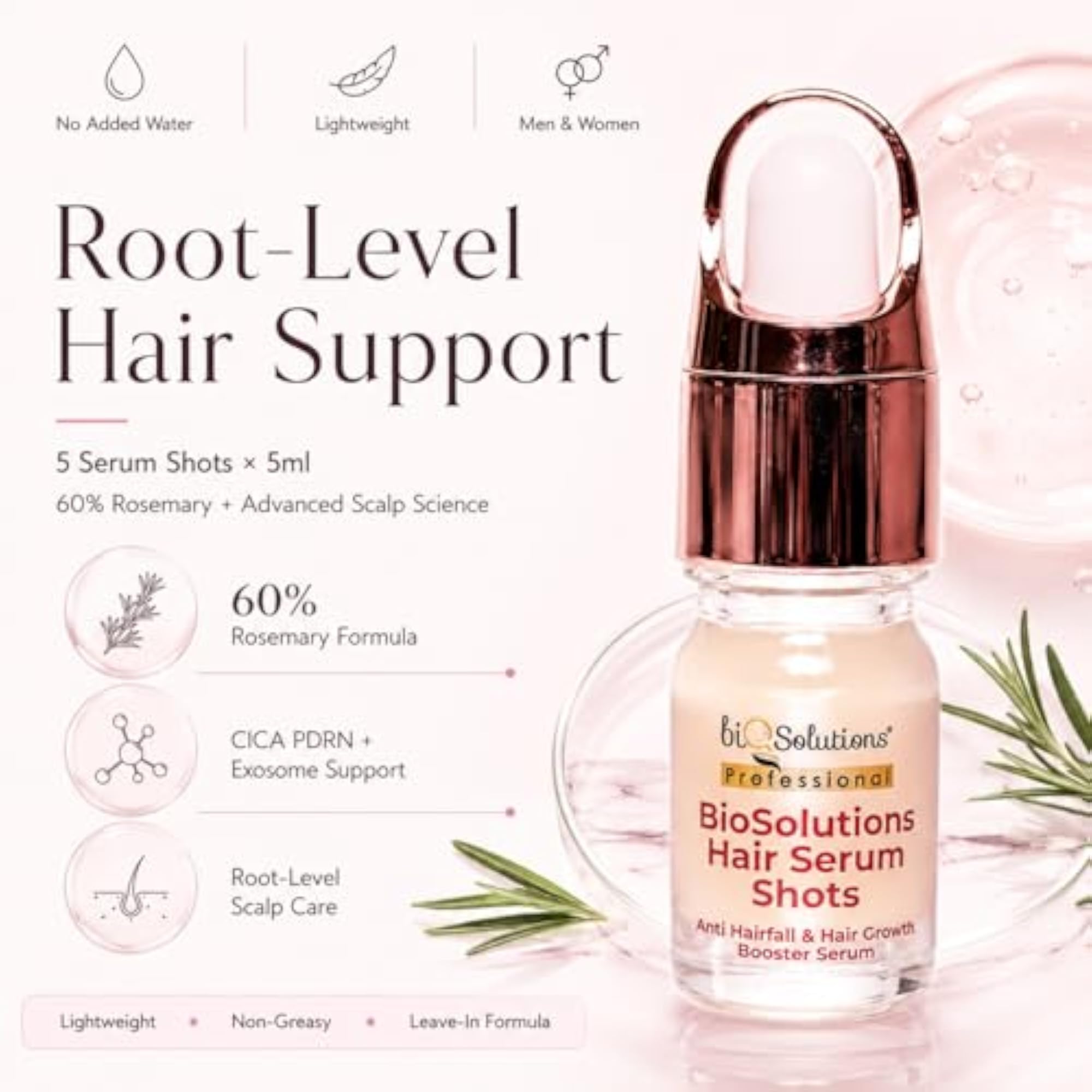 Professional Hair Serum Shots, 10 x 5ml