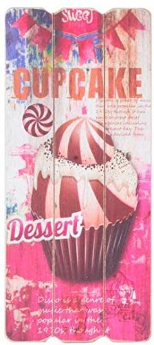 Cadre tableau bois cuisine Cupcake vintage rétro AvenueLafayette 34,5cm