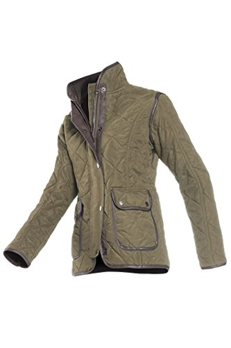 Baleno Damen Hepburn Diamond Quilted Jacket grün Light Khaki xs