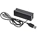 YBG Imports USB Credit Card Reader Mini Magnetic Swiper 3 Track POS System Magstripe Credit Card Reader Hi Lo Co Quickbooks Cash Register