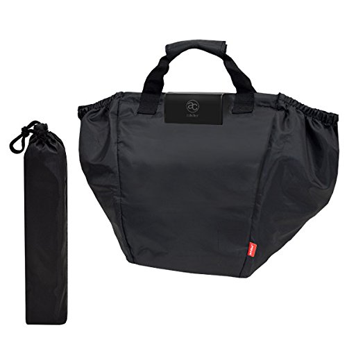 achilles Easy-Shopper, opvouwbare boodschappentas, boodschappentas geschikt voor alle gangbare winkelwagen, tas in zwart, 54 x 35 x 39 cm - Image 4