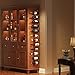 24 Bottles Wall Mounted Wine Rack, Detachable Wall Hanging Bottle Holder, Use as One or Four, DIY Display, Storage Racks for Wine, for Restaurant, Bar, Cellar