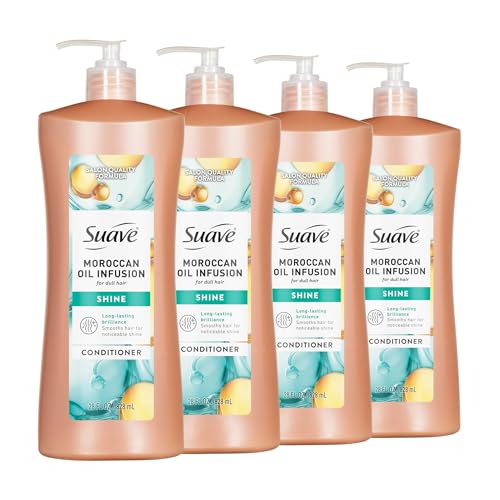 20% coupon - Suave Shine Conditioner, Moroccan Infusion, 28oz, 4 bottles