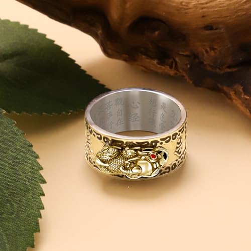 Image of Feng Shui PiXiu Mantra Ring - Lucky Wealth Jewelry