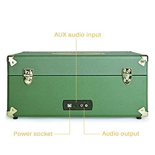Record Player Portable Record Player Portable Vinyl Turntable with Built-in Stereo Speakers 3-Speed Belt-Drive Suitcase… - Les Beatles, Paul McCartney, John Lennon, RIngo Starr, George Harrison Record Player Portable Record Player Portable Vinyl Turntable with Built-in Stereo Speakers 3-Speed Belt-Drive Suitcase… – Image 6