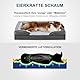 Pawk Orthopädisches Hundebett Grosse Hunde, Memory Foam Hundekorb Mittelgroße Hunde, Hundebetten Waschbar, Abnehmbarem rutschfest Hundesofa,71x58x17cm